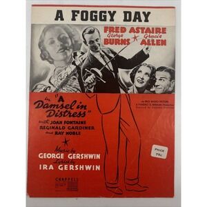 A Foggy Day Piano Sheet Music A Damsel In Distress Fred Astaire Gershwin 1937